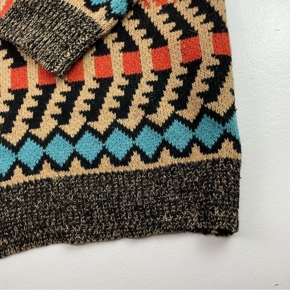 Noracora‎ Open Cardigan Women Size Small Knitting Cardigan Wool Aztec Tribal - Picture 9 of 13